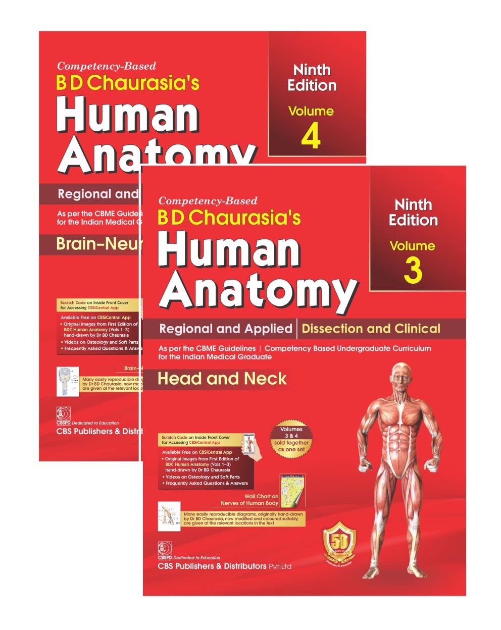 Human Anatomy, 9th Edition 2023, Vol.3 & 4 Regional and Applied Dissection and Clinical: Head & Neck, Vol.3 Brain-Neuroanatomy, Vol.4