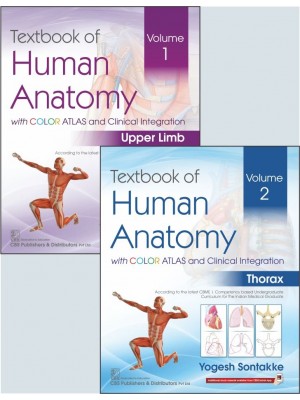 Textbook of Human Anatomy With Color Atlas and Clinical Integration 2 Vol Set (PB)