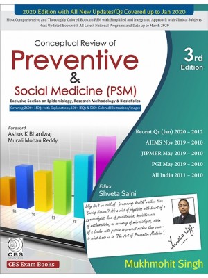 Conceptual Review of Preventive & Social Medicine (PSM) 3rd edition 2020 