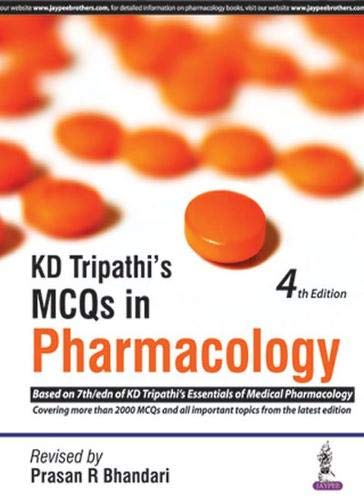 KD Tripathi's MCQs in Pharmacology 2016