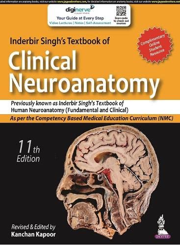 Inderbir Singh Textbook of Clinical Neuroanatomy 11th Edition 2022
