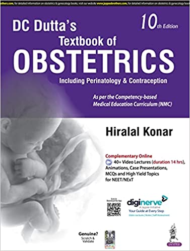 DC Dutta's Textbook of Obstetrics 10th Edition 2022 