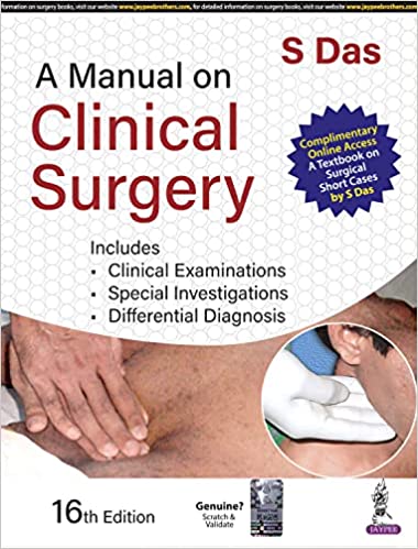 A Manual on Clinical Surgery 16th Edition 2022 