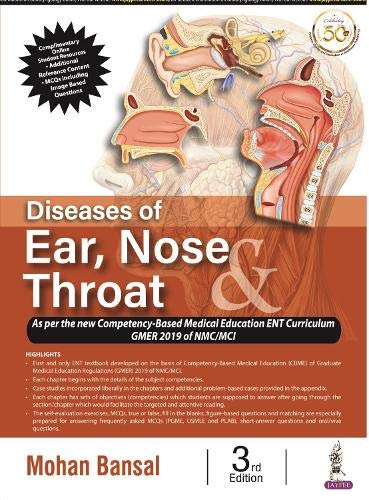 Diseases of Ear, Nose & Throat 3rd Edition 2021